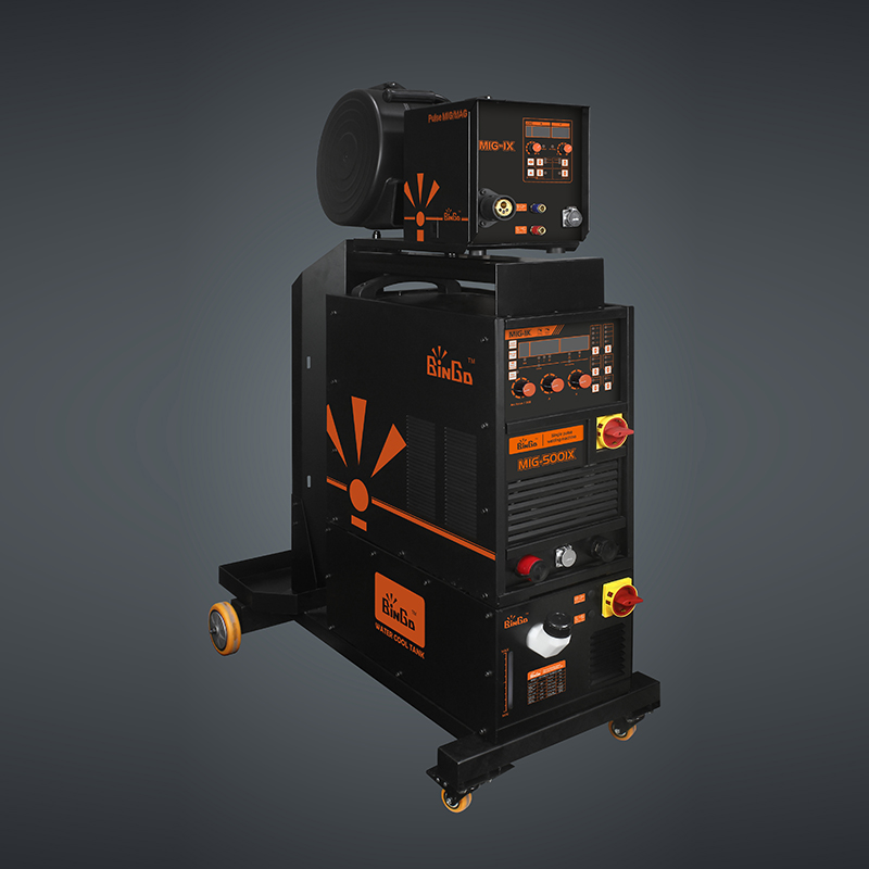 Inverted single pulse MIG/MAG gas shielded welding machine